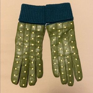 leather, wool-lined gloves, new